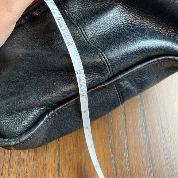 Fossil Vintage Black Drawstring Bucket crossbody Bag Genuine Leather 75082 - Picture 8 of 8